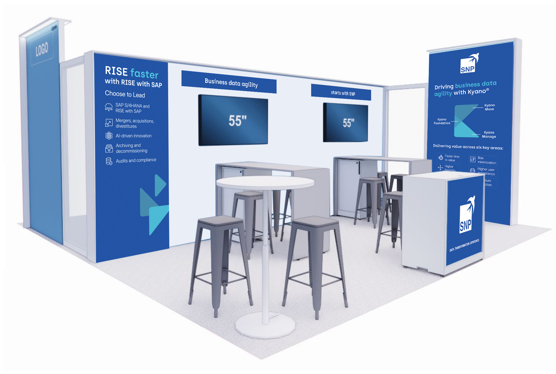 2026 SNP Booth render at Sapphire Orlando